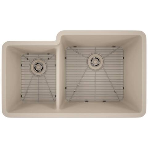 Lexicon Platinum Quartz 40/60 Double Bowl Kitchen Sink