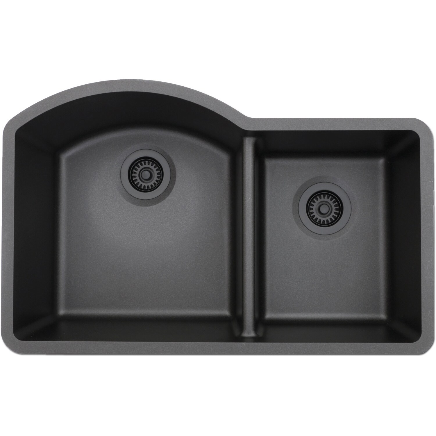 Lexicon Platinumoffset Double Bowl Quartz Composite Kitchen Sink Picture 5 Of 6