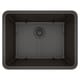 preview thumbnail 1 of 14, Lexicon Platinum 2318 Quartz Composite Single Bowl Kitchen Sink mocha