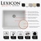 preview thumbnail 16 of 14, Lexicon Platinum 2318 Quartz Composite Single Bowl Kitchen Sink