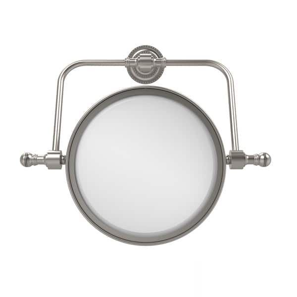 Allied Brass Retro Dot 7-in x 8-in Distressed Bronze Double-Sided Magnifying Wall-Mounted Vanity Mirror Allied Brass Retro Dot 7-in x 8-in Distressed Bronze Double-Sided Magnifying Wall-Mounted Vanity Mirror
