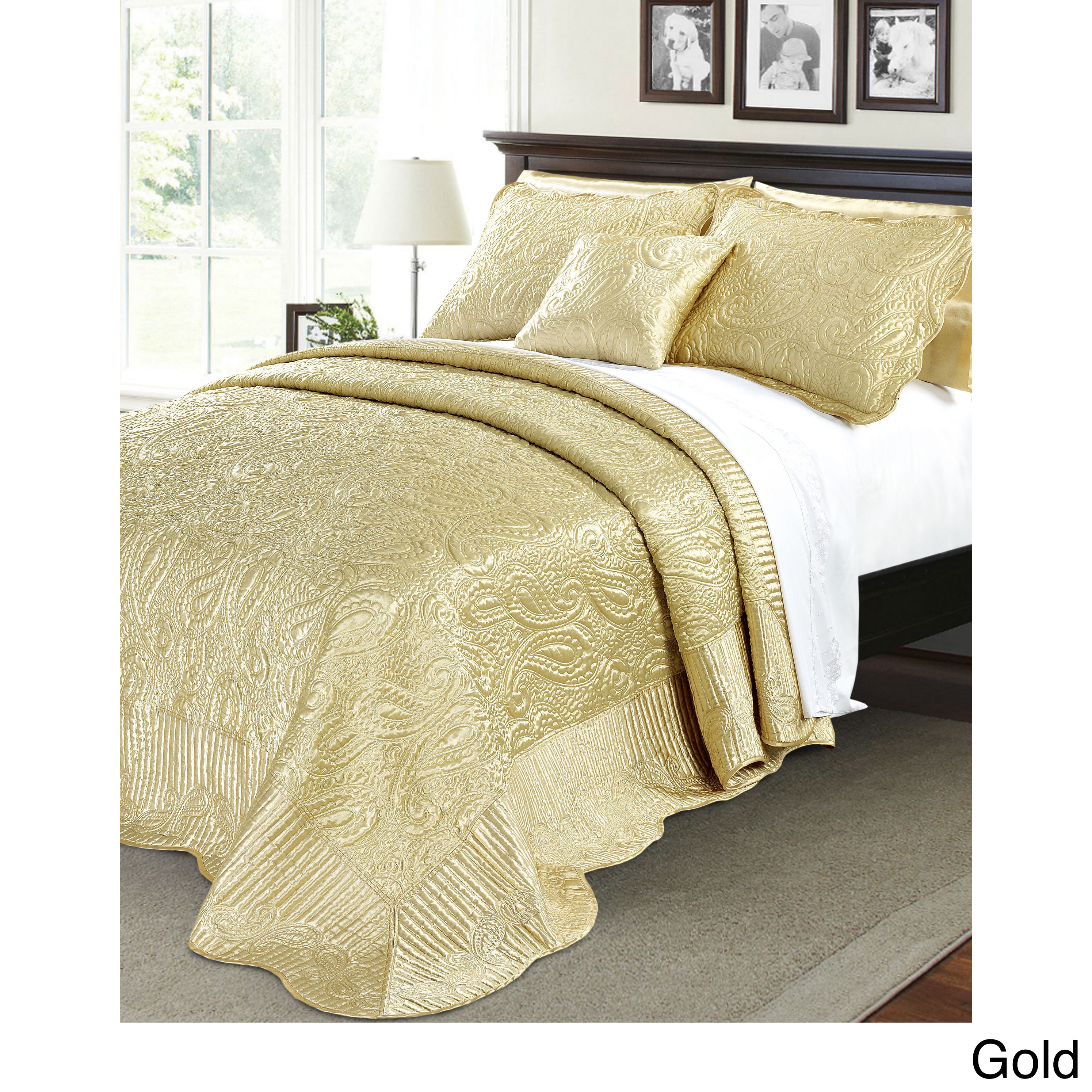 soft gold bedspread