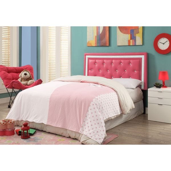 Breen Pink Tufted Headboard   Free Shipping Today   Overstock.