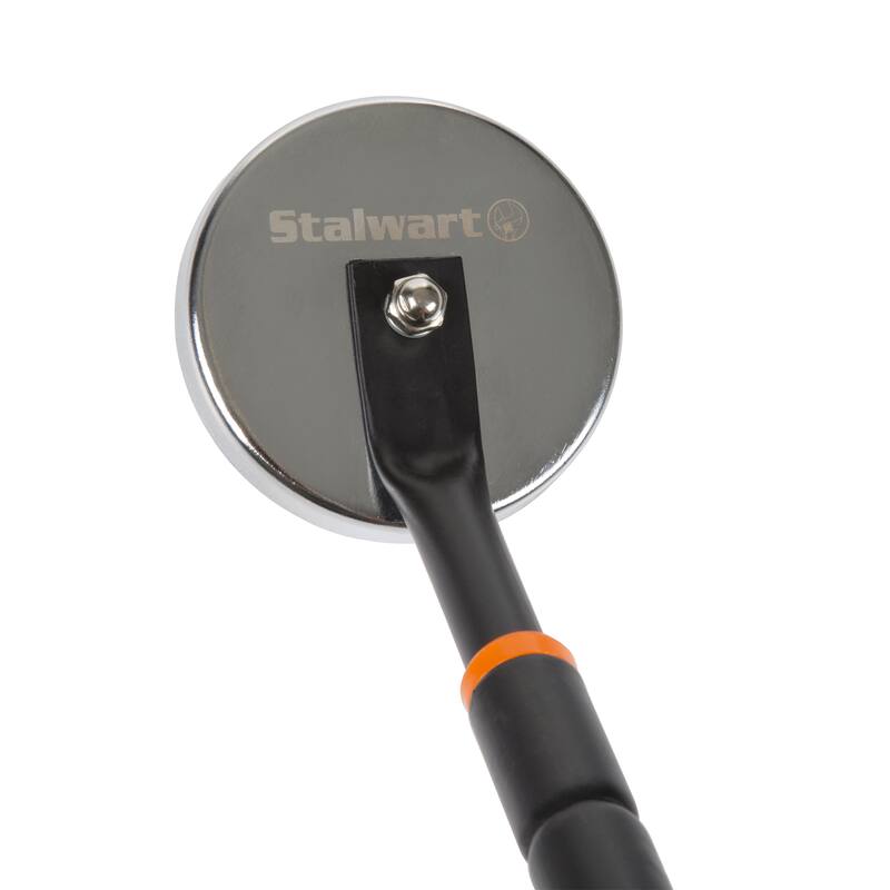 Telescoping Magnetic Pickup Tool - 40-Inch Magnet Stick with 50lb Capacity to Retrieve Metallic Objects by Stalwart (Orange)