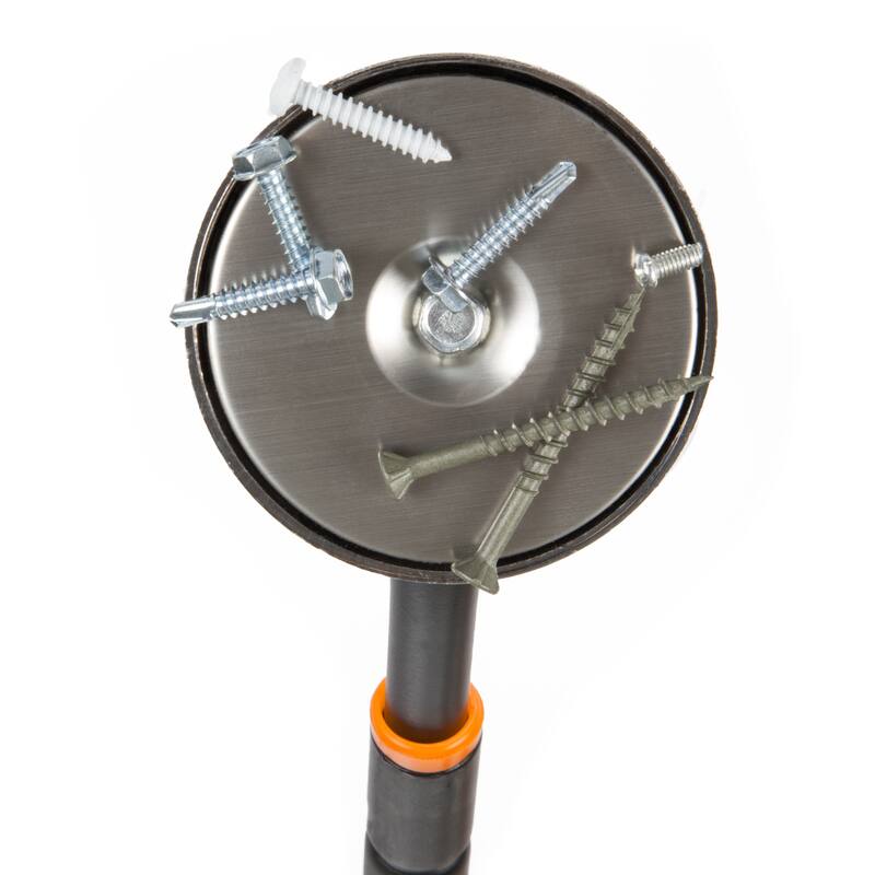 Telescoping Magnetic Pickup Tool - 40-Inch Magnet Stick with 50lb Capacity to Retrieve Metallic Objects by Stalwart (Orange)