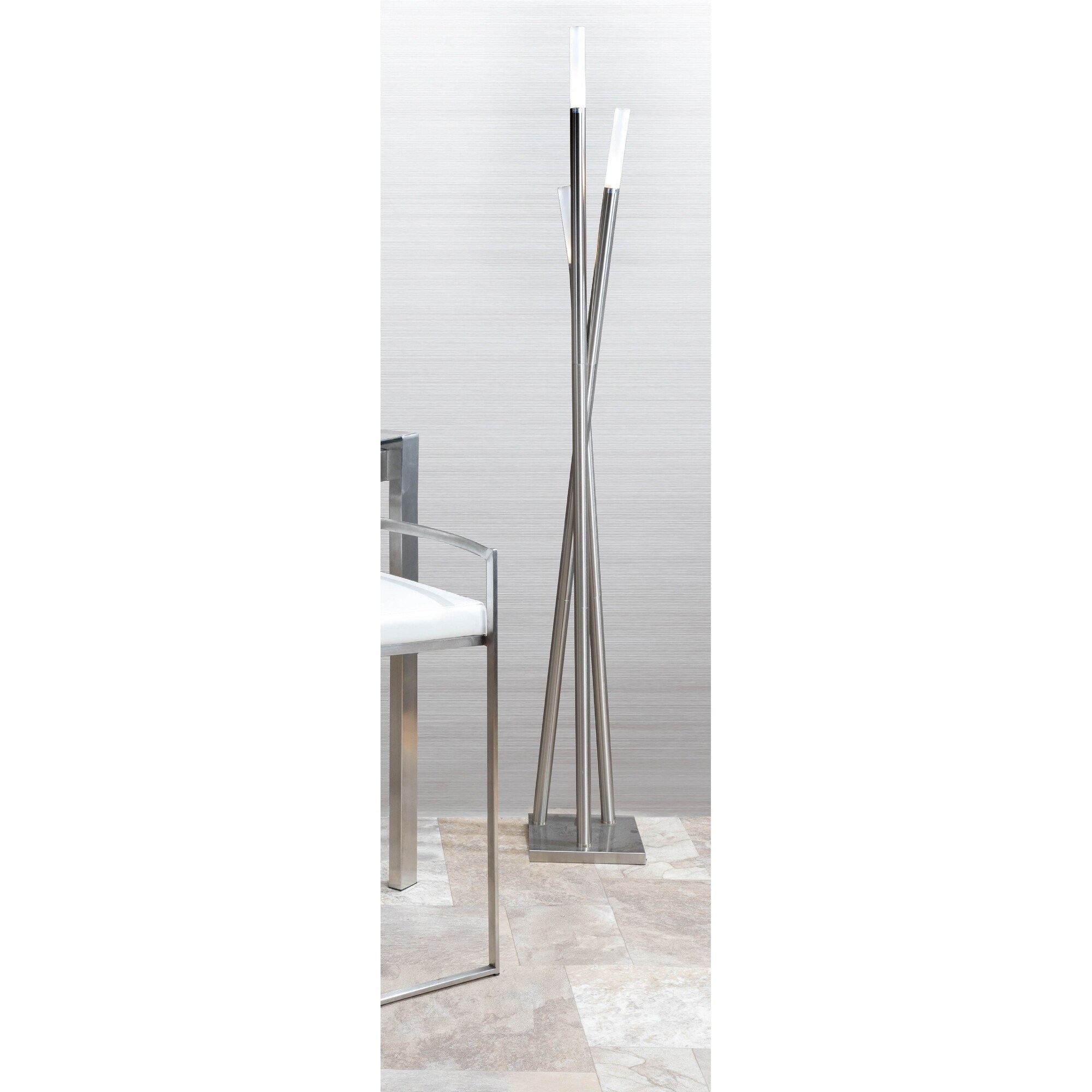 Strick Bolton Peale Brushed Nickel Icicle Floor Lamp Free Strick Bolton Peale Brushed Nickel Icicle Floor Lamp Free Shipping Today 23122884