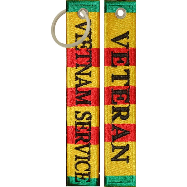 Vietnam Veteran Service Ribbon Keychain/ Luggage Tag
