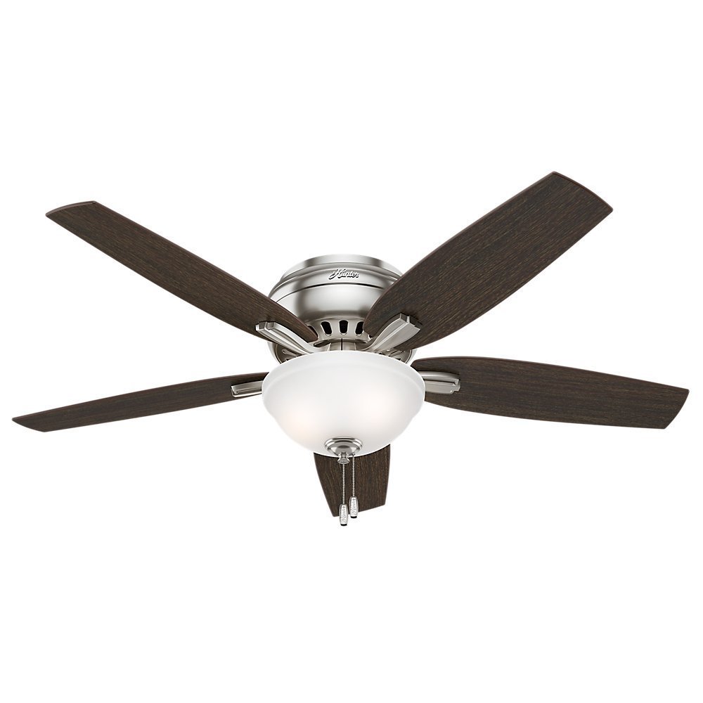 Shop Hunter Fan Newsome Collection 52 Inch Brushed Nickel With 5