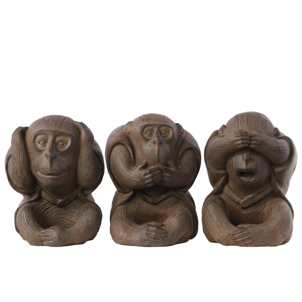 hear no evil monkey figurines