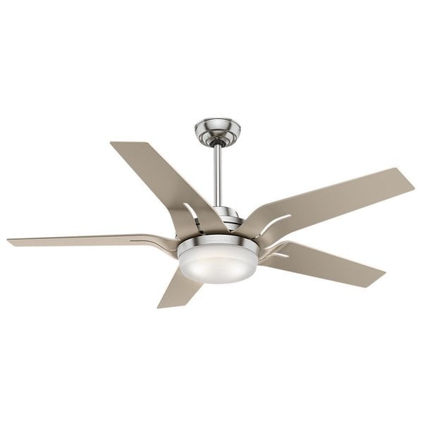 Casablanca Fan Correne 56-inch Brushed Nickel with 5 Champagne Blades - Silver