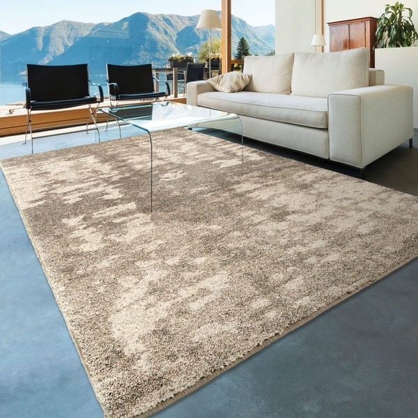Carolina Weavers Grand Comfort Wolken Haze Multi Shag Area Rug - 7'10" x 10'10"