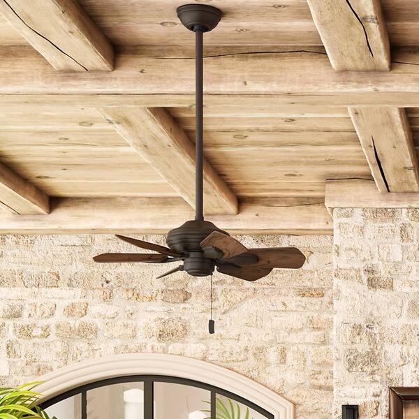 Shop Casablanca Wailea 31 Inch Brushed Cocoa Damp Listed Fan With
