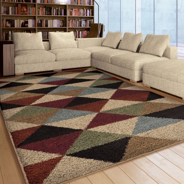 Carson Carrington Kajaani Multi Shag Area Rug - 5'3" x 7'6"
