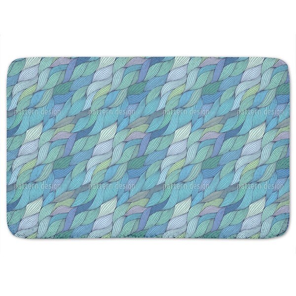Rusalkas Braided Hair In The Morning Bath Mat