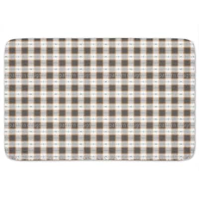 Square On Weave Bath Mat - Multi-color