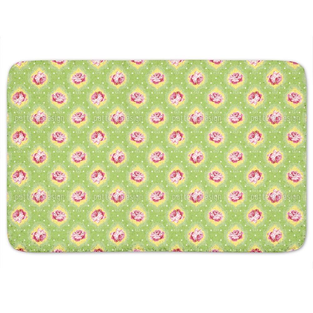 Rose Damask Bath Mat - Multi-color