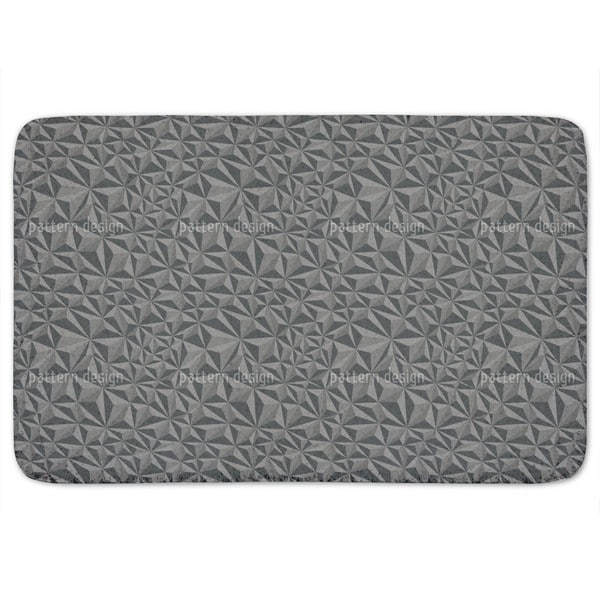 Paper Geometry Dark Grey Bath Mat
