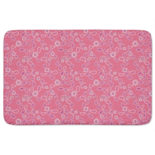 Paisley In Pink Bath Mat