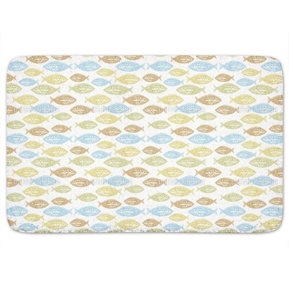 Pacific Fish Bath Mat - Multi-color