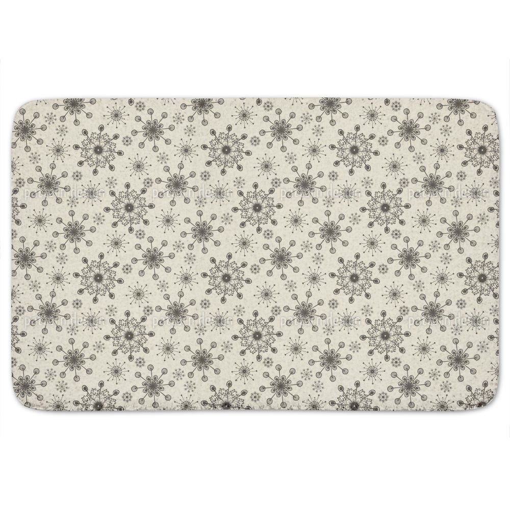 Light And Flaky Beige Bath Mat - Multi-color