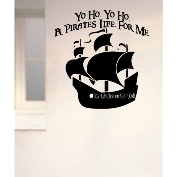 Yo Ho Yo Ho A Pirates Life For Me Ship Wall Art Sticker Decal Overstock