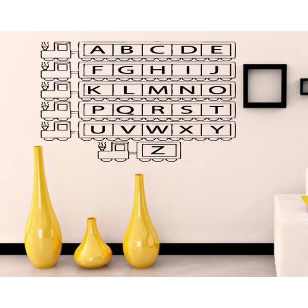 Alphabet train Wall Art Sticker Decal Bed Bath & Beyond 11610589
