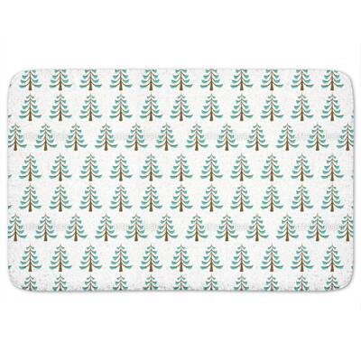 Frosty Wood Bath Mat - Multi-color