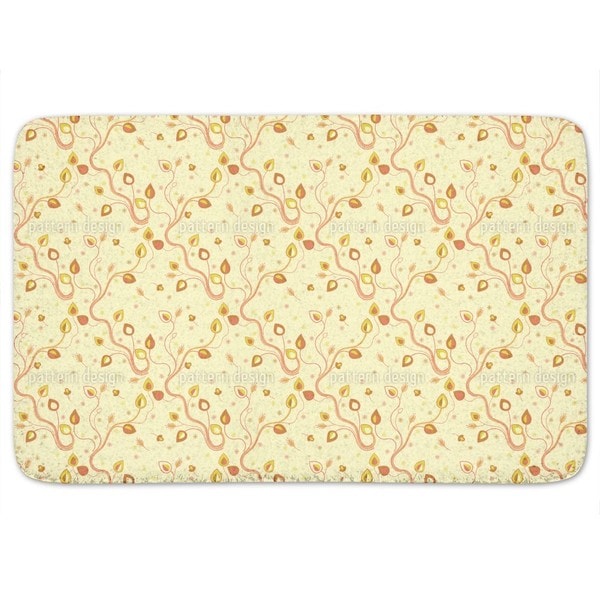 yellow bath mat