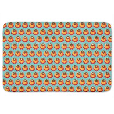 Buddy Orange Bath Mat - Multi-color