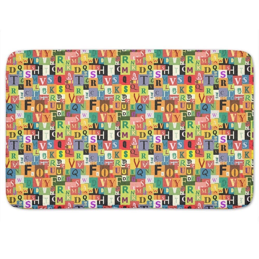 Alphabet Bath Mat - Multi-color