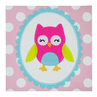 Koala Baby Girl Owl Embellished Wall Art