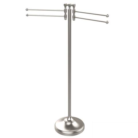 Allied Brass Towel Stand with 4 Pivoting Swing Arms