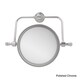 preview thumbnail 3 of 14, Allied Brass Retro Wave Collection Wall Mounted Swivel Make-Up Mirror 8-inch Diameter with 4X Magnification - 8"D Polished chrome - Polished/Chrome Finish - Bathroom-Vanity
