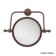 preview thumbnail 15 of 14, Allied Brass Retro Wave Collection Wall Mounted Swivel Make-Up Mirror 8-inch Diameter with 4X Magnification - 8"D ANTIQUE COPPER - Antique/Copper Finish - Bathroom Mirrors