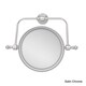 preview thumbnail 14 of 14, Allied Brass Retro Wave Collection Wall Mounted Swivel Make-Up Mirror 8-inch Diameter with 4X Magnification - 8"D Satin Chrome - Satin/Chrome Finish - Bathroom-Vanity