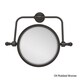 preview thumbnail 4 of 14, Allied Brass Retro Wave Collection Wall Mounted Swivel Make-Up Mirror 8-inch Diameter with 4X Magnification - 8"D Oil Rubbed bronze - Rubbed/Bronze Finish - Bathroom-Vanity