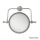 preview thumbnail 8 of 14, Allied Brass Retro Wave Collection Wall Mounted Swivel Make-Up Mirror 8-inch Diameter with 4X Magnification - 8"D Polished Nickel - Polished/Nickel Finish - Bathroom-Vanity