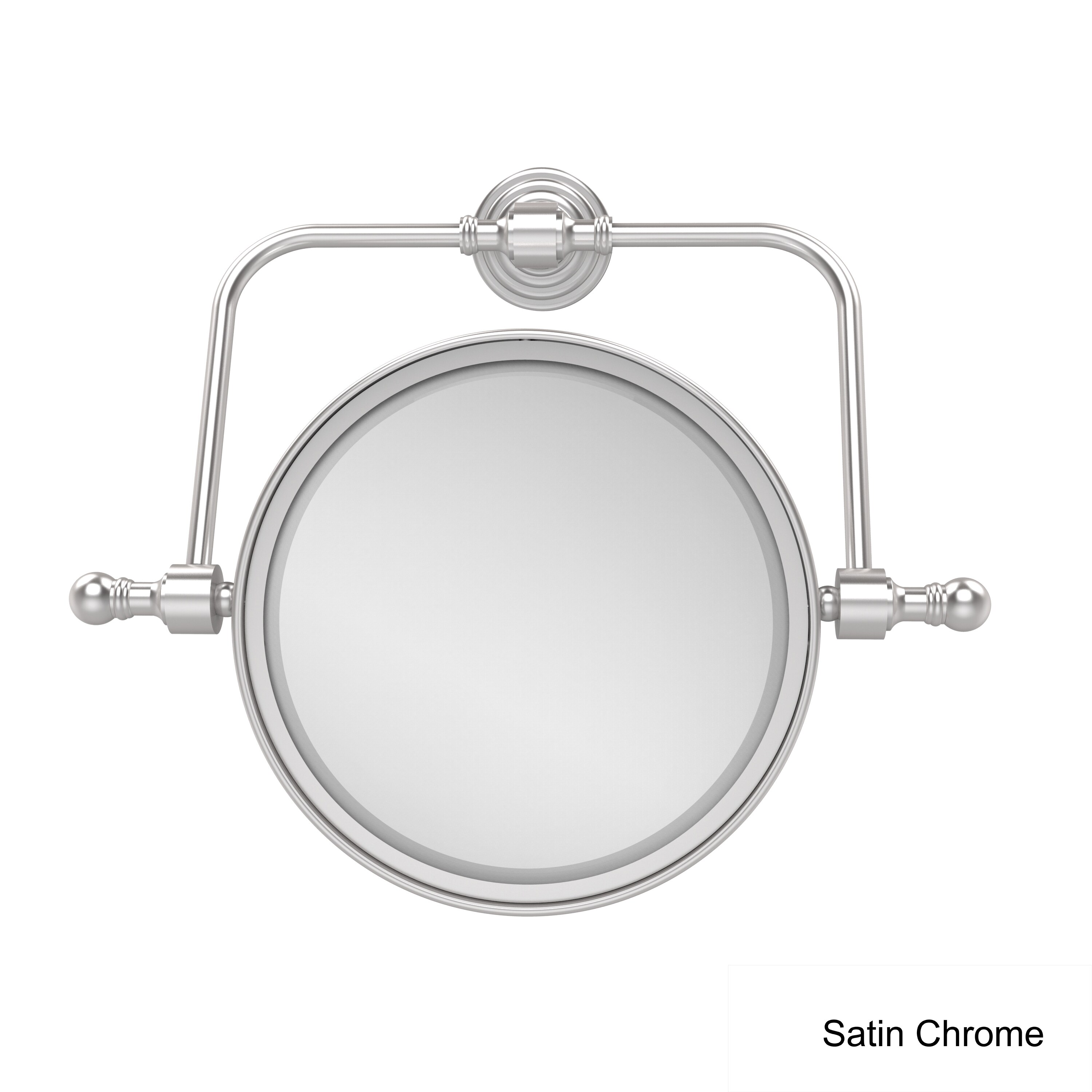 Allied Brass Retro Wave Collection Wall Mounted Swivel Make-Up Mirror  8-inch Diameter with 2X Magnification - On Sale - Bed Bath & Beyond -  11613826