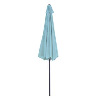 Shop Black Friday Deals On Pure Garden 10 Foot Blue Aluminum Patio Umbrella With Auto Tilt Overstock 11614941
