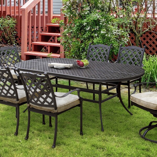 Shop Furniture of America Camille Black Outdoor Dining ...