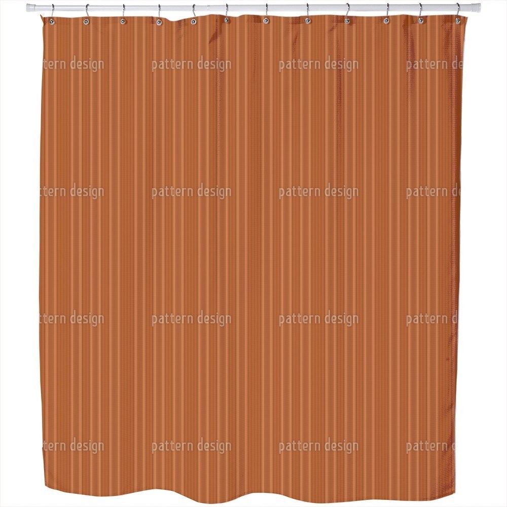 Shop Pinstripes In Caramel Shower Curtain Free Shipping Today