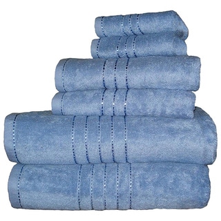 Luxurious Rayon From Bamboo Super-Absorbent Solid 6-piece Towel Set ...