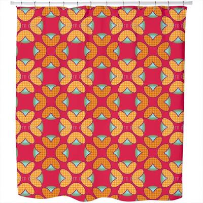 Retroflora Shower Curtain