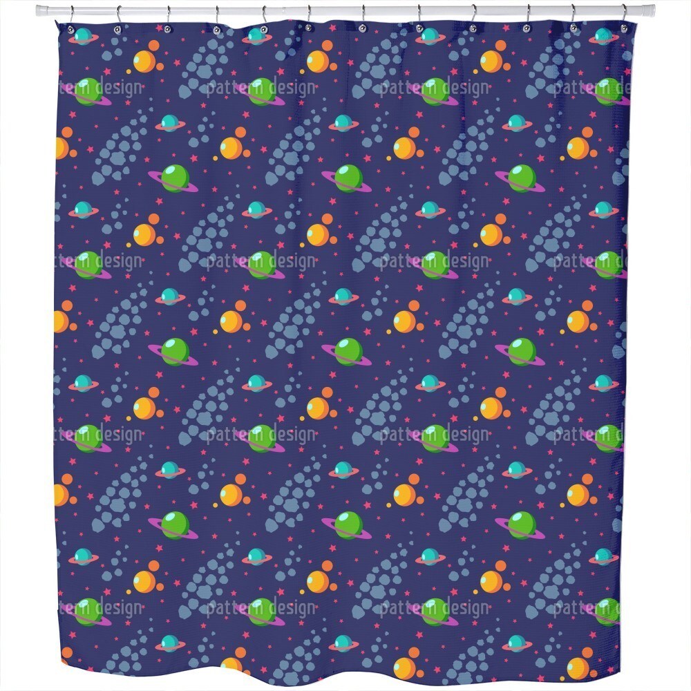 Shop Solar System Shower Curtain Free Shipping Today Overstock