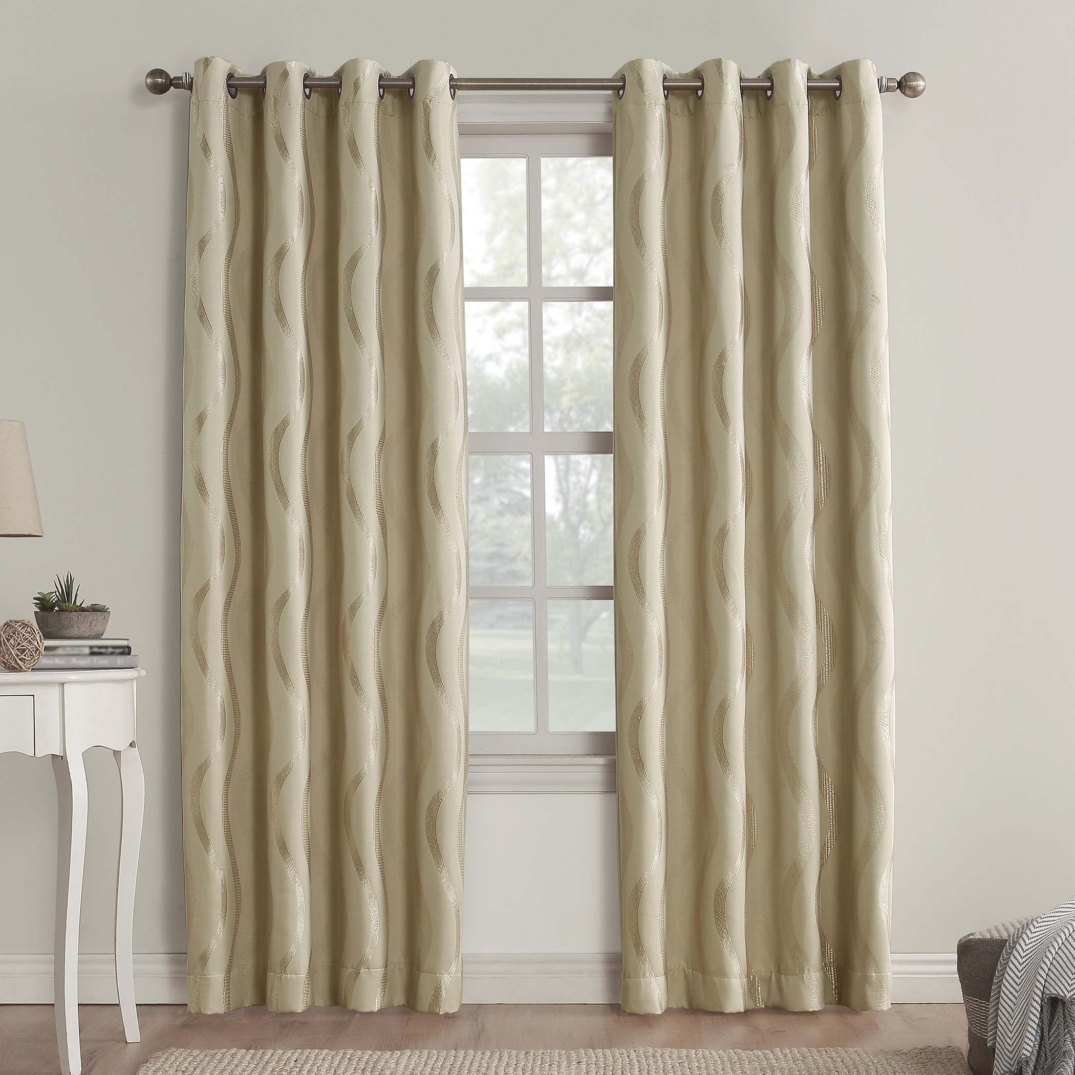 Shop Sun Zero Aubry Blackout Grommet Curtain Panel - Free Shipping On