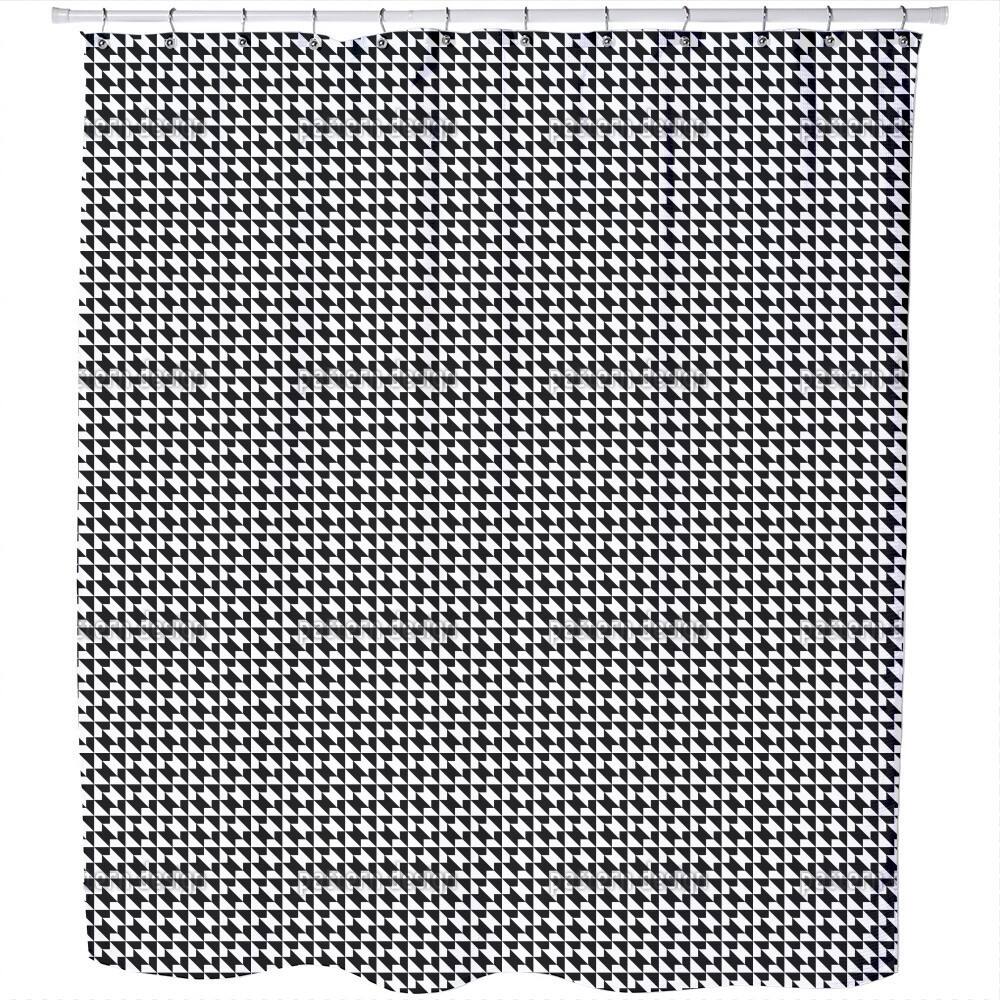 Houndstooth Geometry Shower Curtain