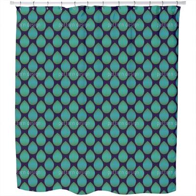 Metallic Rain Shower Curtain