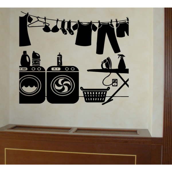 Shop Washer Laundry Room Wall Art Sticker Decal Free Shipping On