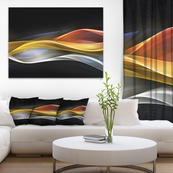 Shop Designart 3D  Gold  Silver Wave Design  Abstract 