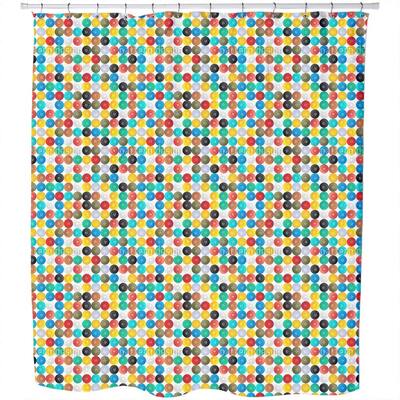 Buttons Shower Curtain